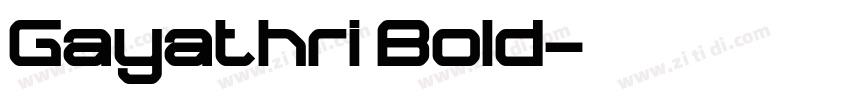 Gayathri Bold字体转换